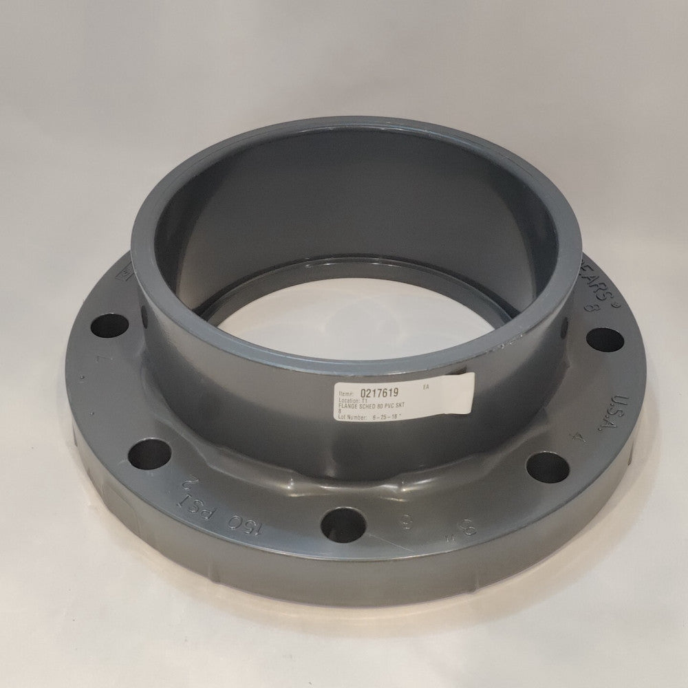 SPEARS NSF-61 8" Flange, 8 Bolt, 150 PSI, PVCI, SCH 80