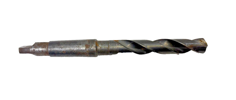 CLE-FORGE #3 MORSE TAPER SHANK DRILL BIT, 2 SPIRAL FLUTE, OAL 9-5/8"