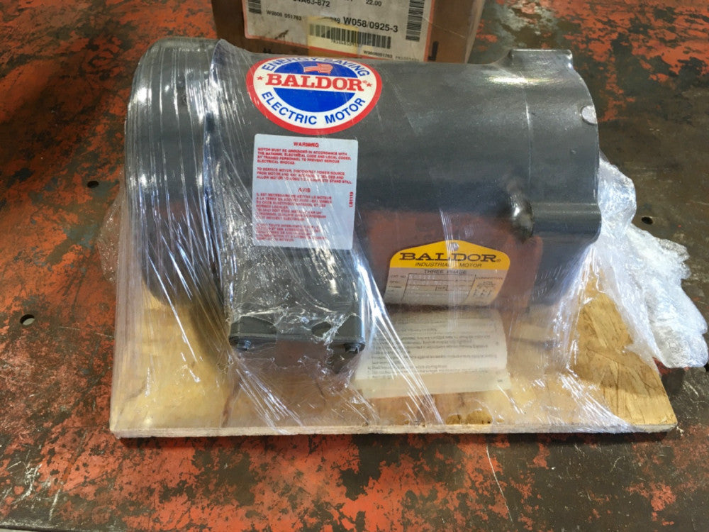 Baldor VM3538 Industrial Motor 1/2 Hp 3Ph 1725 Rpm 230/460, 56C (KB)