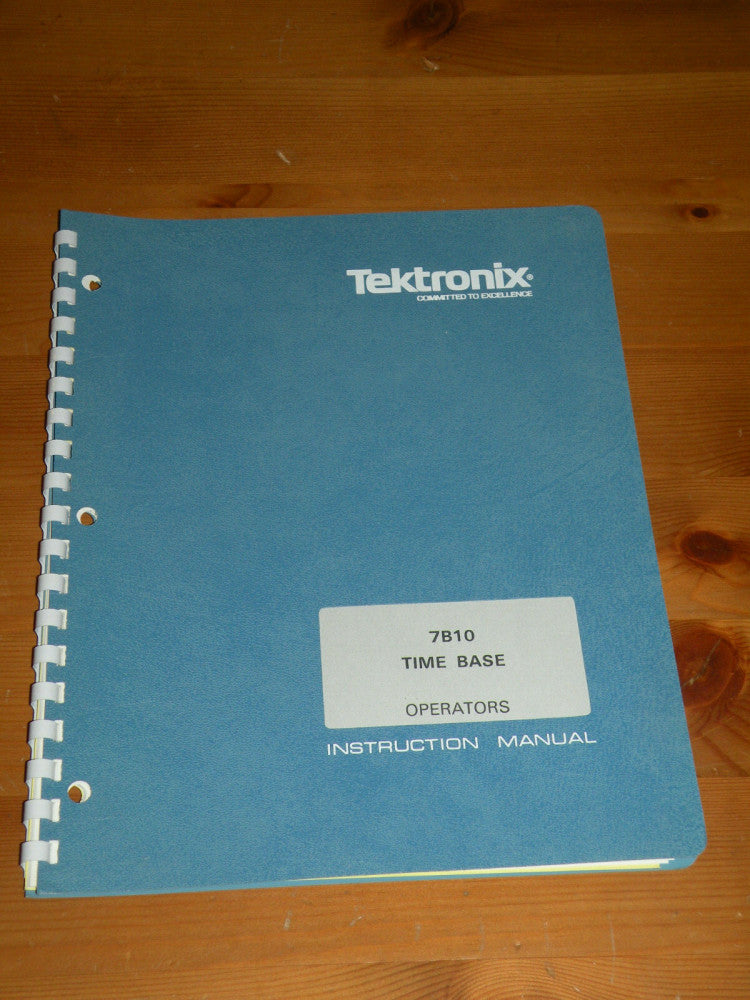 Tektronix 7B10 Time Base Operators Instruction Manual 070-2317-00