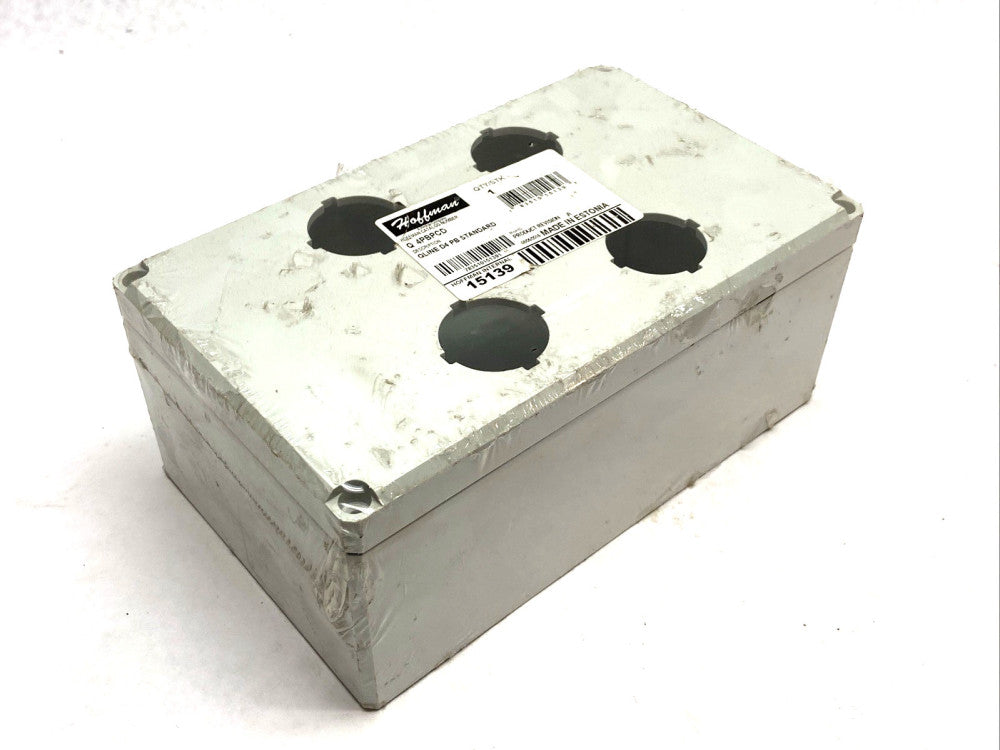 Hoffman Q4PBPCD QLine D Pushbutton Enclosure Type 4X 4PBx30.5mm Light Gray
