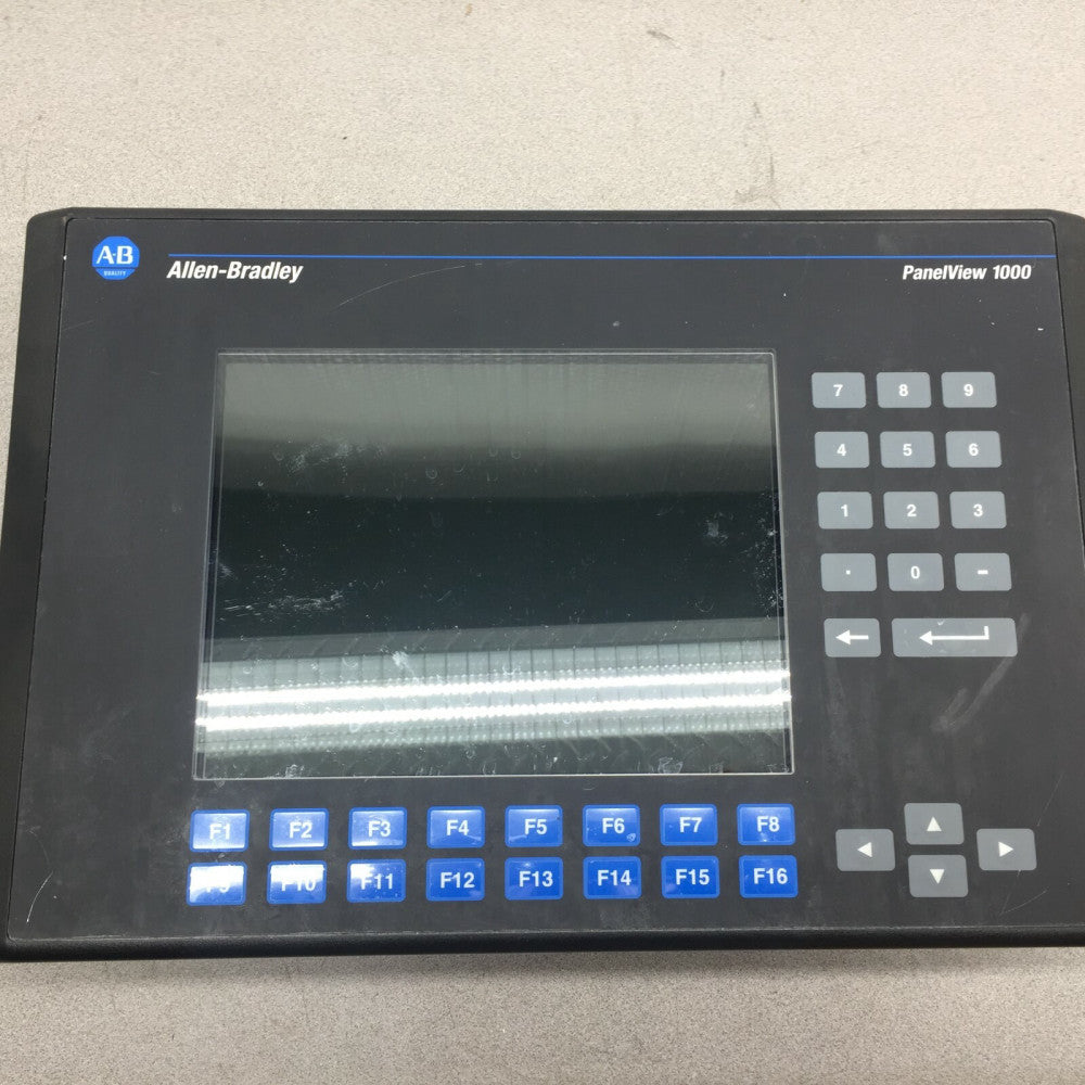 USED ALLEN BRADLEY PANELVIEW 1000 100-240 VAC 2711-K10C15X SER F