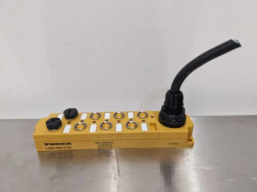 Turck VB 803M-5 Junction Block 8 Port U7036-6