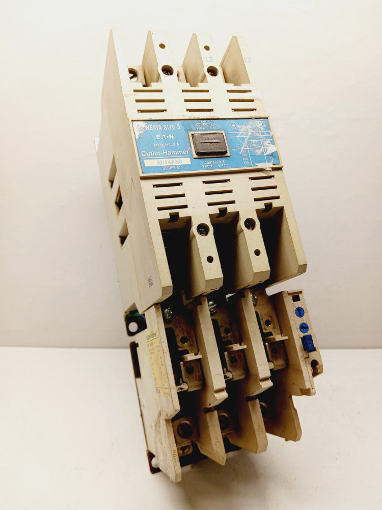 Cutler-Hammer Size 3 Motor Starter 90 Amp 600 VAC 120V Coil AN16KN0 (FLAW)