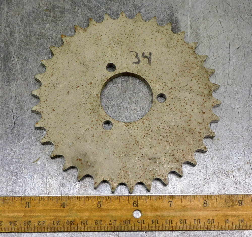 Martin 40A34 A-Plate Roller Chain Sprocket #40 34 Teeth 1-1/2" Bore
