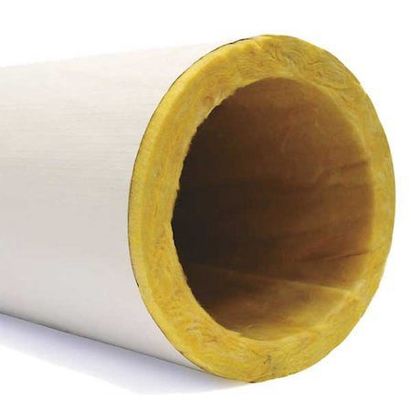 Owens Corning 722563 Pipe Insulation, 3 Ft. L, Fiberglass, 1 In Wall