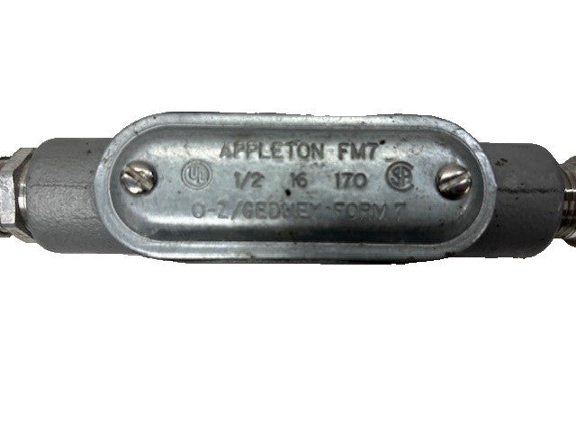 APPLETON FM7 C 17 TYPE C CONDUIT OUTLET BODY W/ADAPTORS