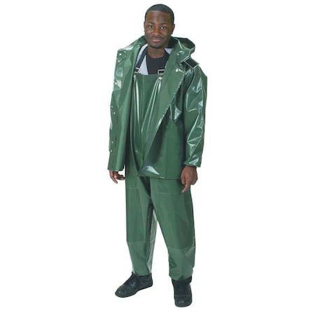 Condor 4Pcn8 Rain Bib Overall, Nylon/Polyurethane, 33 In Inseam, 54 In To 56 In