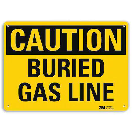 Lyle U4-1101-Ra_10X7 Safety Sign, 7 In Height, 10 In Width, Aluminum, Vertical