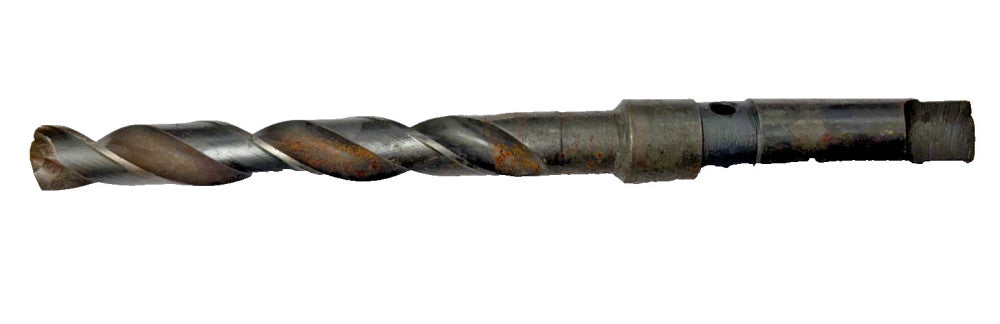 UNBRANDED, #3 MORSE TAPER SHANK DRILL BIT, SIZE 41/64", OAL 10-1/2"