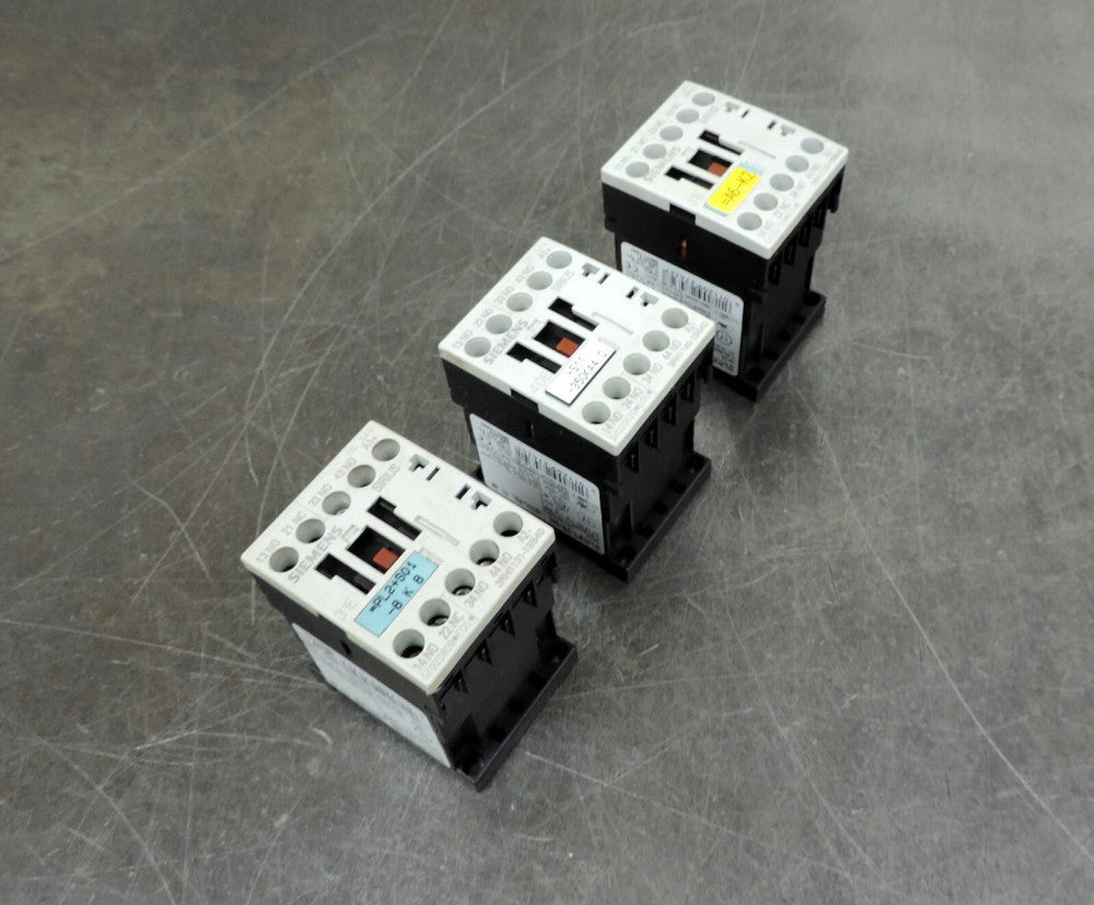 Siemens 3RH1131-1BB40 Contactor Lot of Three (3)