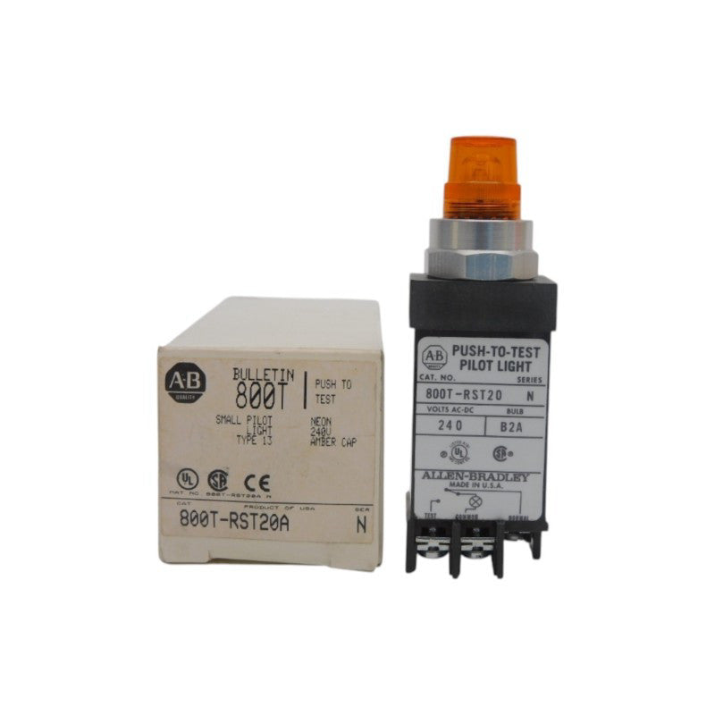 ALLEN BRADLEY 800T-RST20A SER. N 240V (WH) NSMP