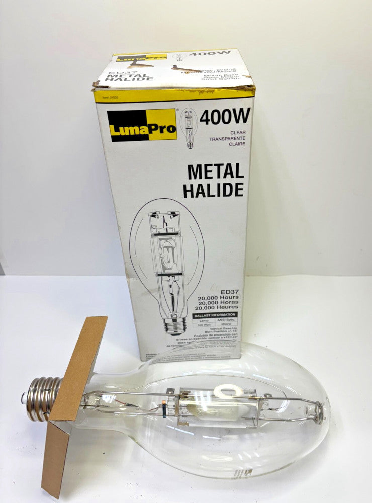 LUMAPRO METAL HALIDE ED37, 400W, 2YGE5, MOGUL BASE, 20,000 HOURS