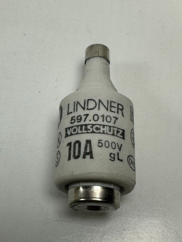 Lindner 597.0107 Bottle Fuse Ceramic 10A/500V - New Fast Ship