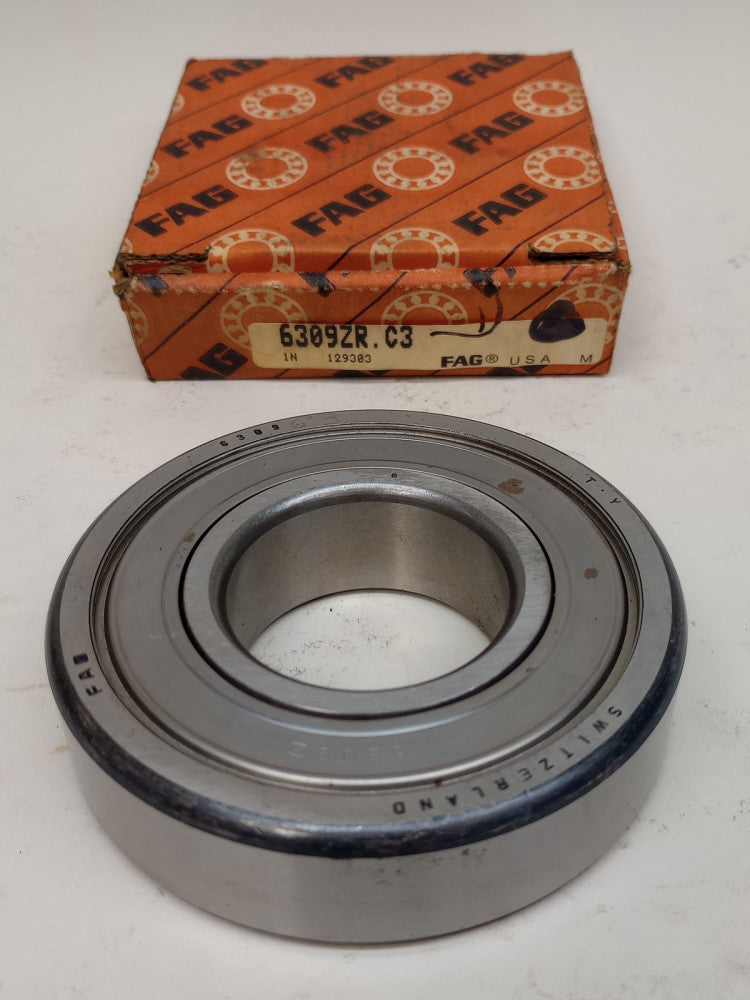 FAG 6309ZR-C3 Ball Bearing Deep Groove 45 x 100 x 25mm 6309-ZR-C3