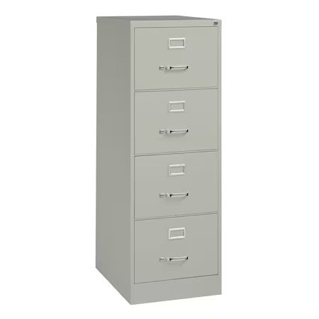 Hirsh 17550 18" W 4 Drawer Vertical File Cabinet, Light Gray, Legal