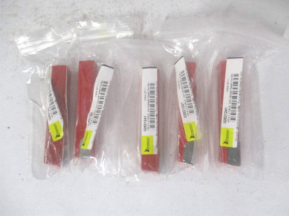 (383-0032) 3/8 x 3/8″ x 2-1/2" OAL Square Turning Single Point Tool Bit - Qty 5