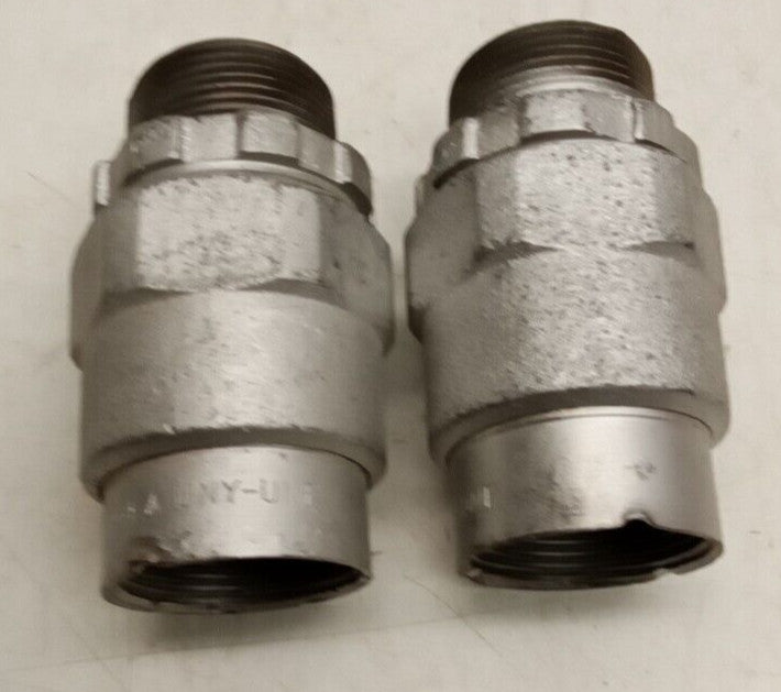 Appleton 1 1/4" UNY-UNF UNY-L Connector (Lot Of 2)