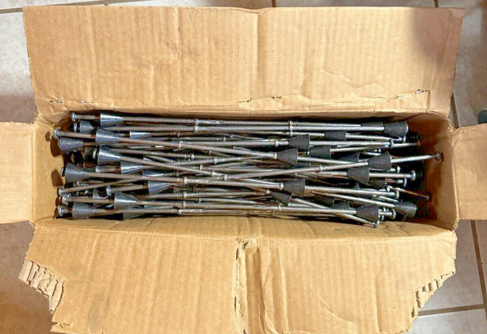 (Box of 100) Dayton Symons A4H 7" Wall x 4-3/4 LW Snap Tie 1"x1" PLST Cone