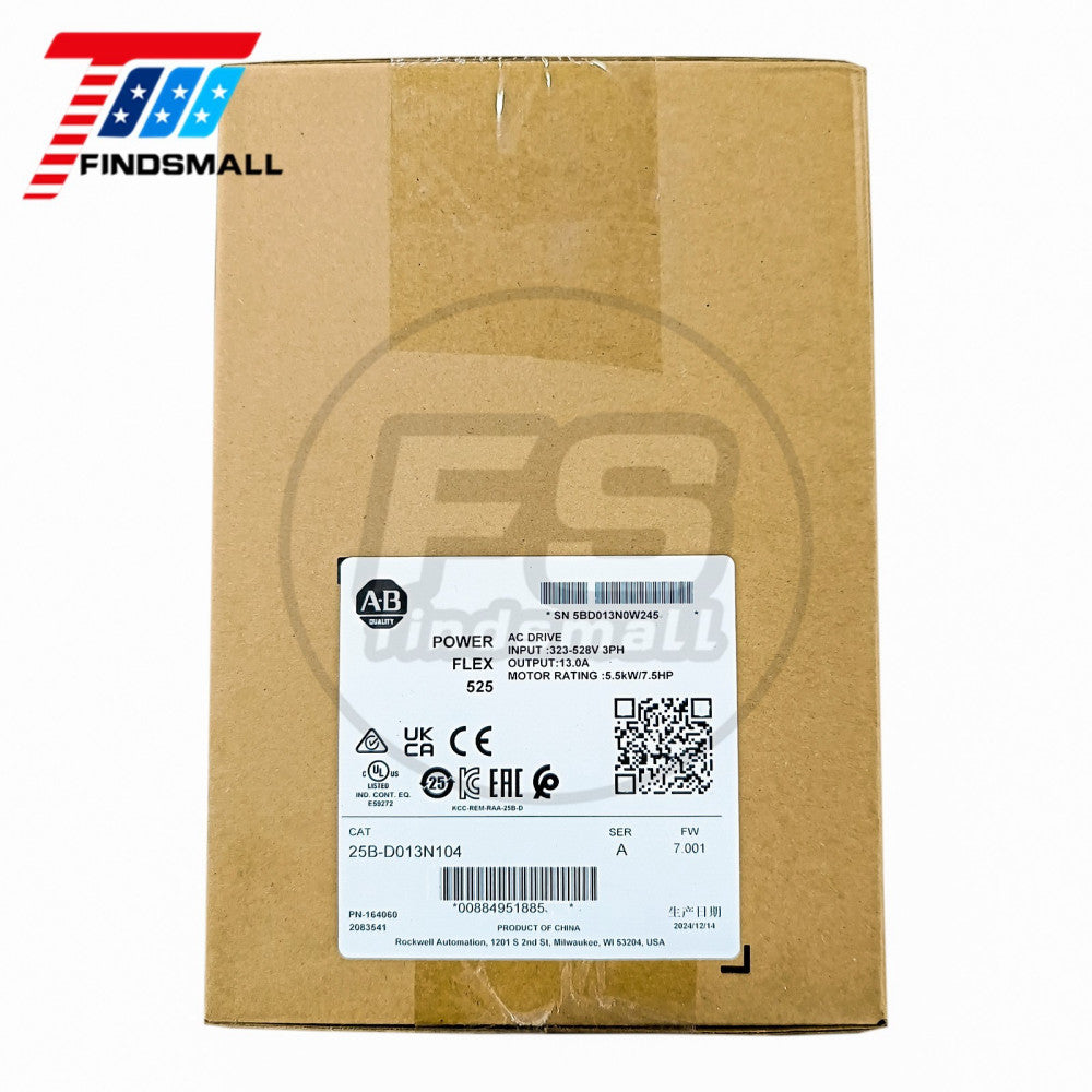 2024 New Factory Sealed Allen-Bradley 25B-D013N104 PowerFlex 525 AC Drive US
