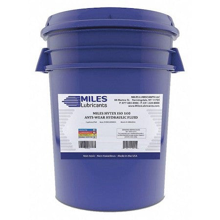 Miles Lubricants M001000803 5 Gal Pail, Hydraulic Oil, 100 Iso Viscosity, 30W