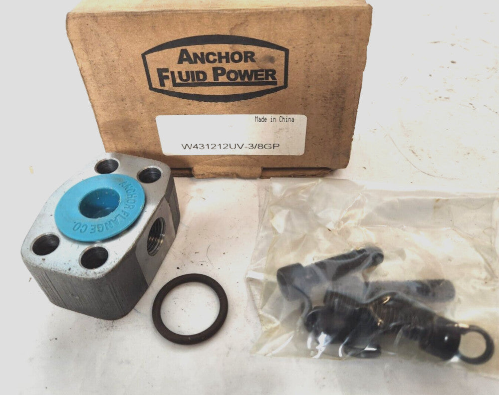 NEW Anchor Fluid Power Flange Kit W431212UV 3/8 GP *FREE USA SHIPPING*