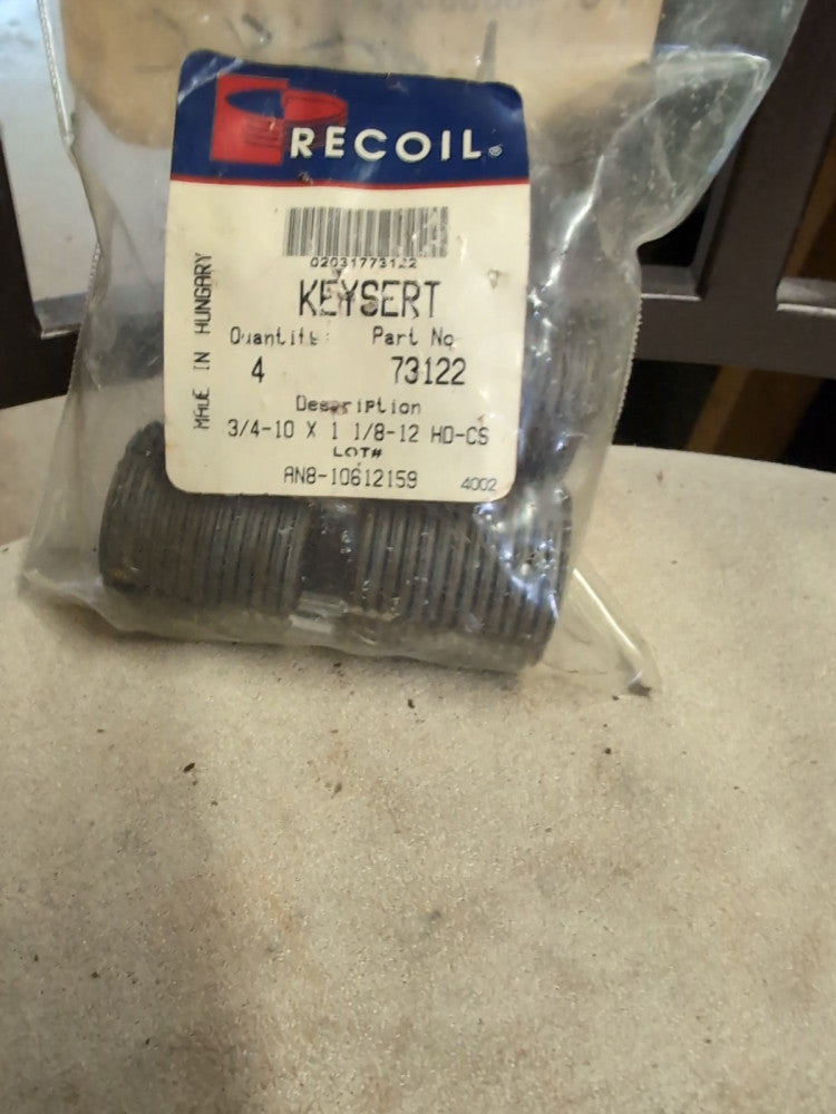Recoil Keysert 73122 3/4 10 X 1 1/8 12 HD-CS