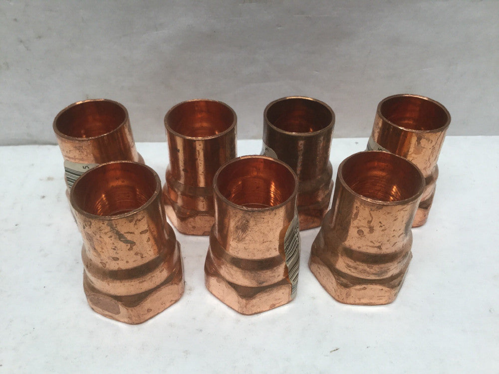 NIBCO 603 3/4 Adapter, Wrot Copper, C x FNPT, 3/4" Tube Size (7 Pack)