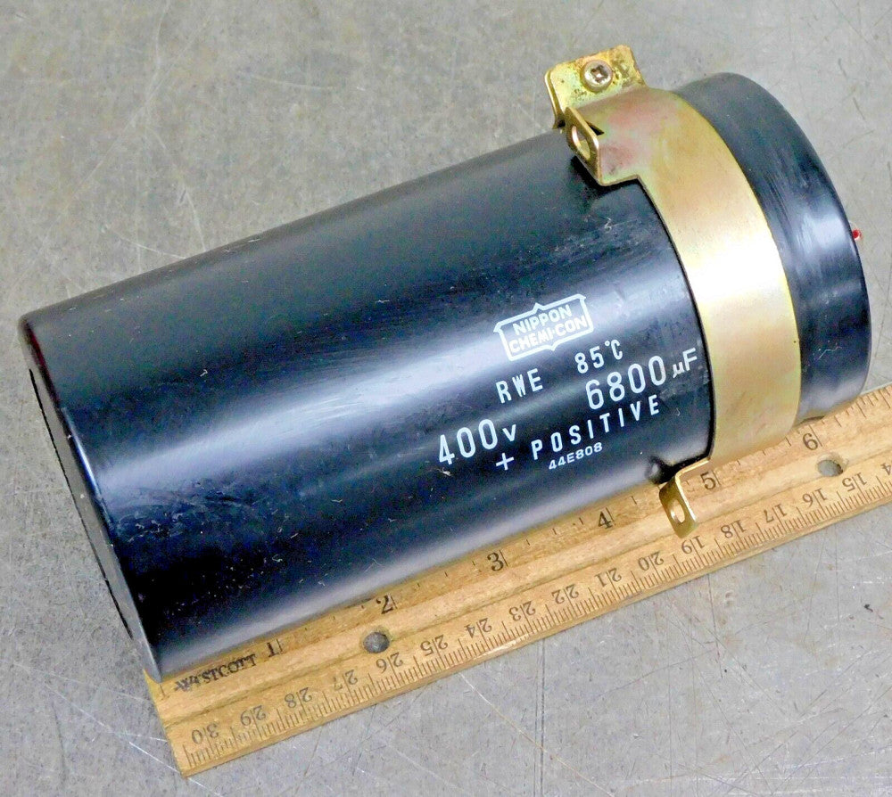 Nippon Chemi-Con 44E808 Capacitor 400V 85° C 6800 µF Fit Kobelco Motoman Welder