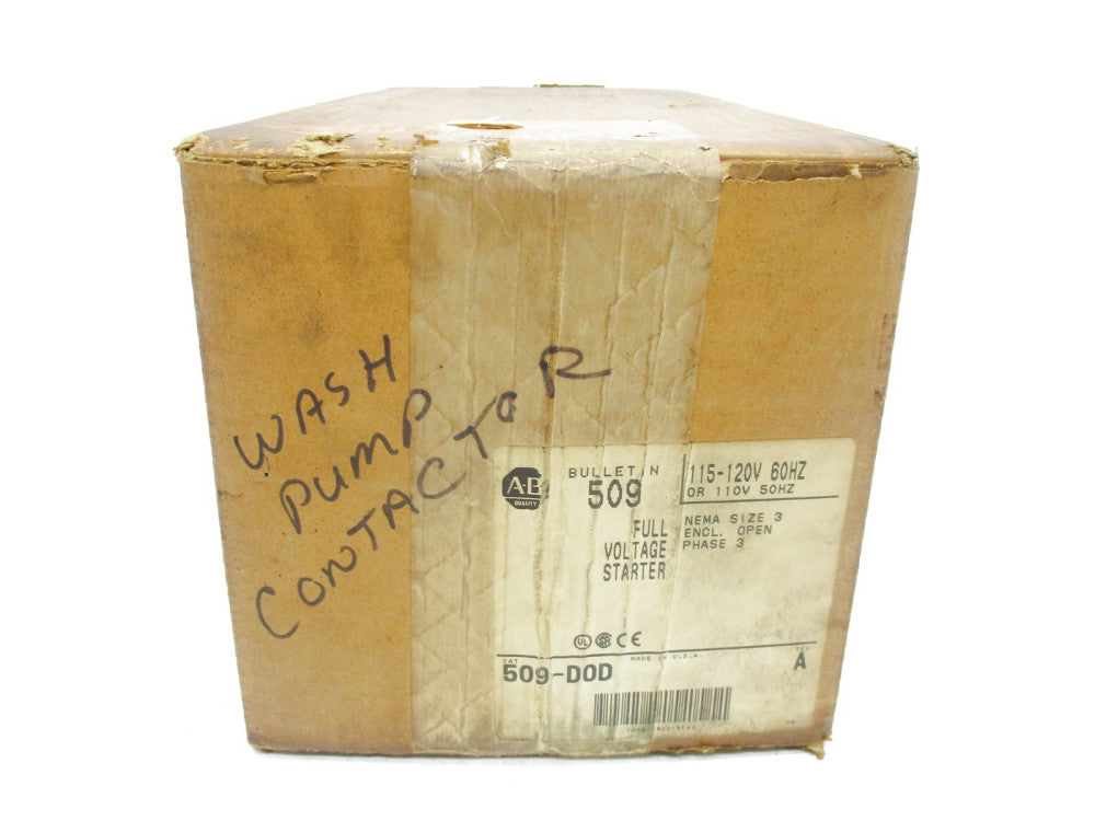 ALLEN BRADLEY 509-DOD SER. A 120V (BR/WH) NSFS