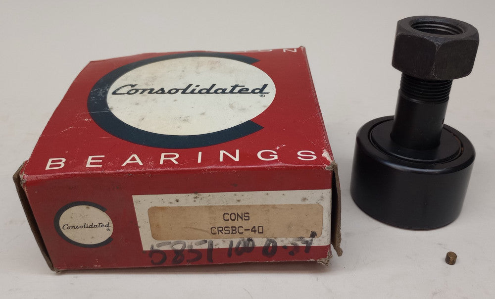 Consolidated CRSBC-40 Cam Follower 2.5000in Roller Dia 1.500in Roller Width