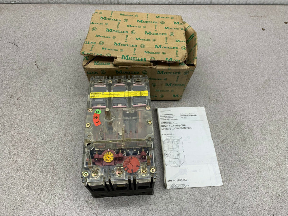 NEW IN BOX MOELLER CIRCUIT BREAKER NZM4-40