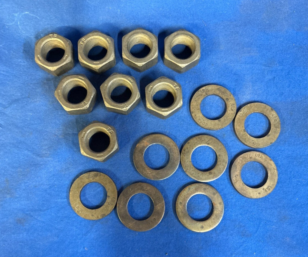 UNBRANDED HEX BOLTS AND WASHERS, TF, 13/16" **LOT OF 8**