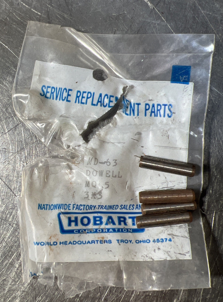 Nos Surplus Hobart MD-63 Dowell MQ 5 3 X 3. Bag Of 4 Pieces