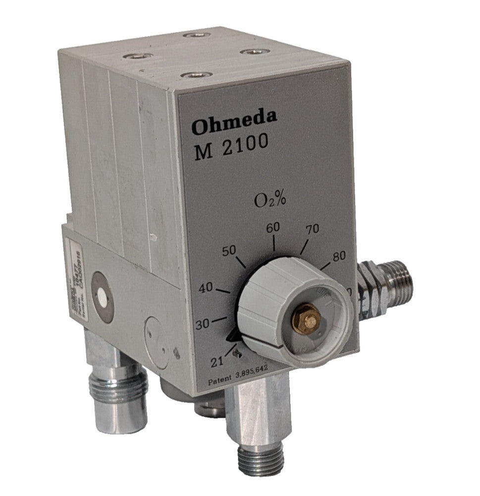 Ohmeda 10477 Model M2100, 03800F High Flow Air Oxygen Blender Assembly