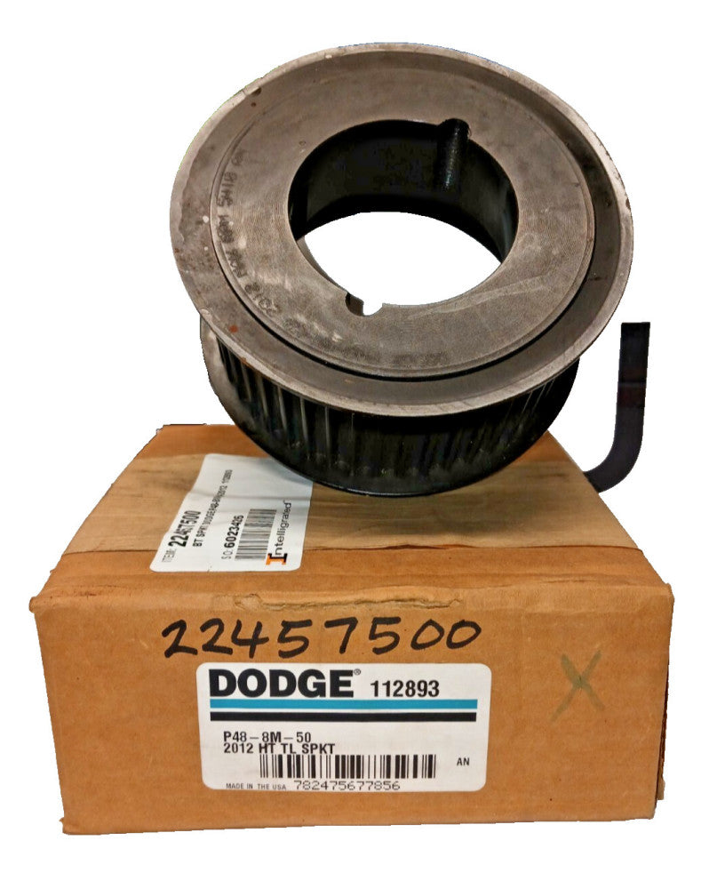 NEW BALDOR-DODGE 3-1/2" BORE TORQUE DRIVE BELT SPROCKET P48-8M-50