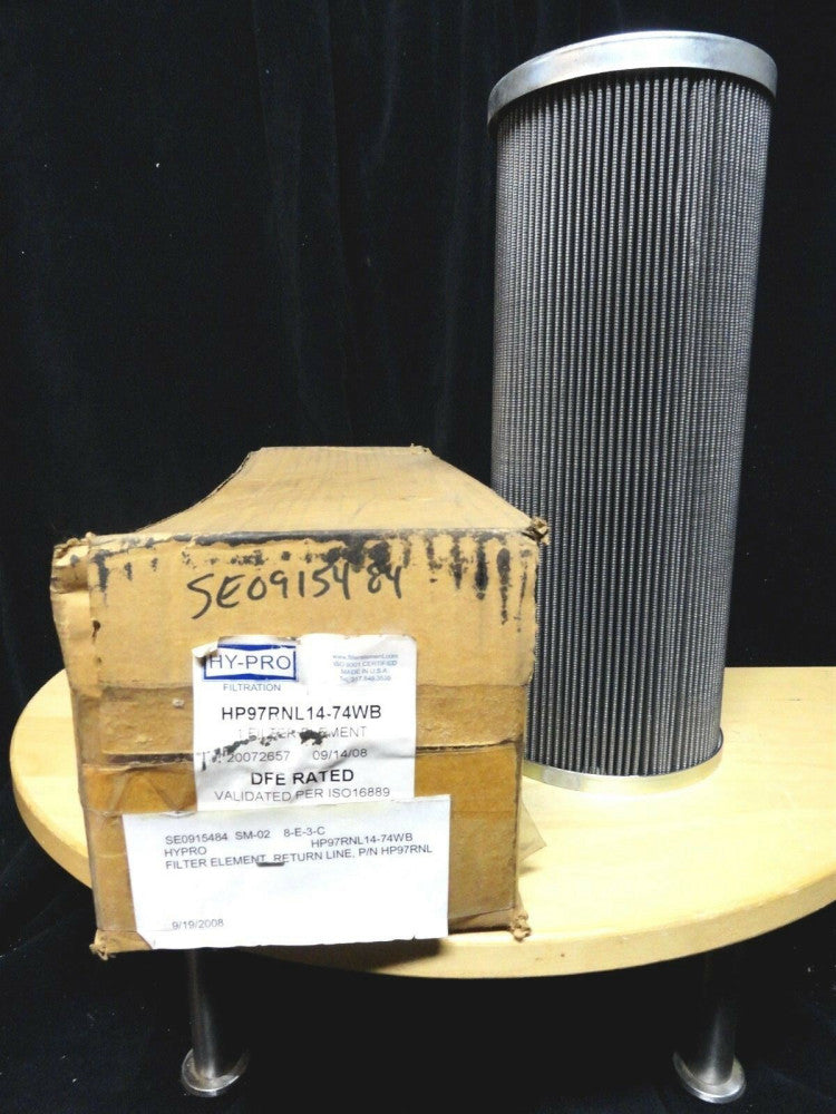 HY-PRO FILTRATION - HYDRAULIC FILTER ELEMENT DFE RATED - P/N HP97RNL14-74WB