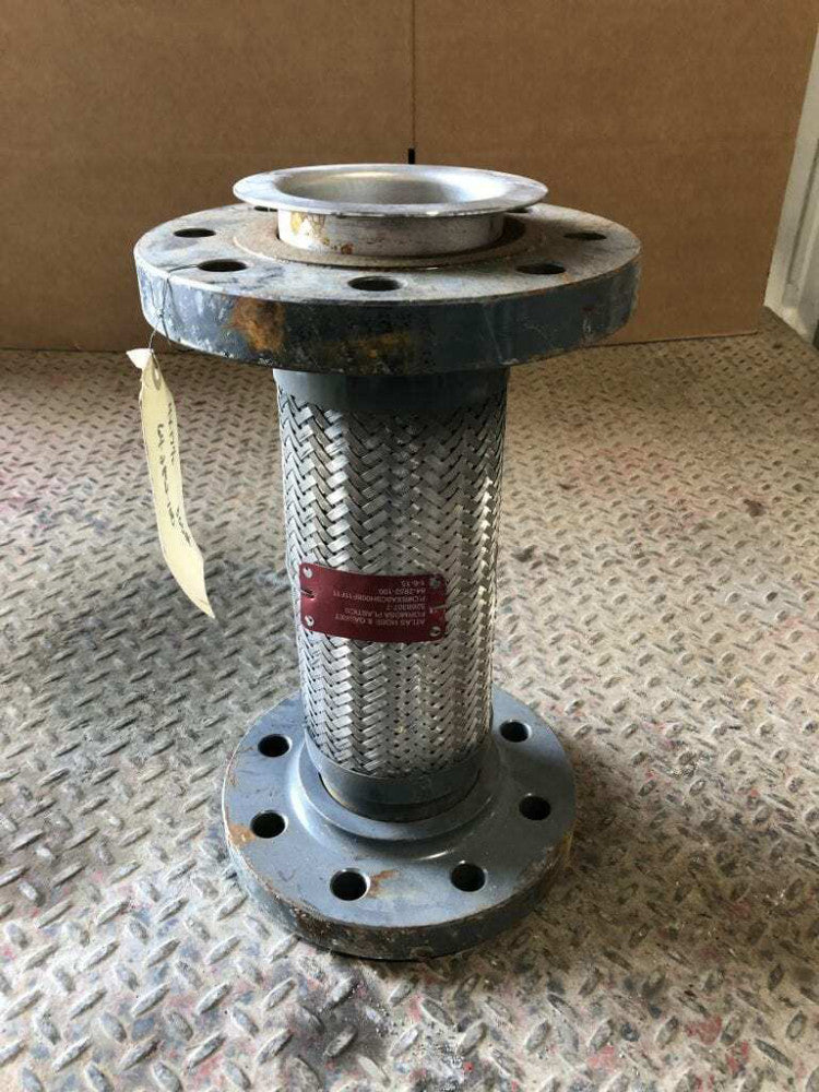 4" X 17" Flanged Braided Stainless Steel Flexible Hose / Expansion Joint