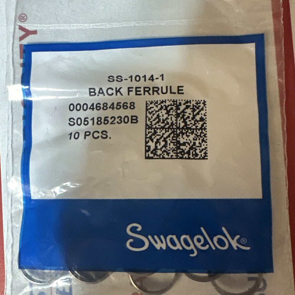 SWAGELOK SS-1014-1 BACK FERRULES 5/8" TUBE FITTINGS 10PK