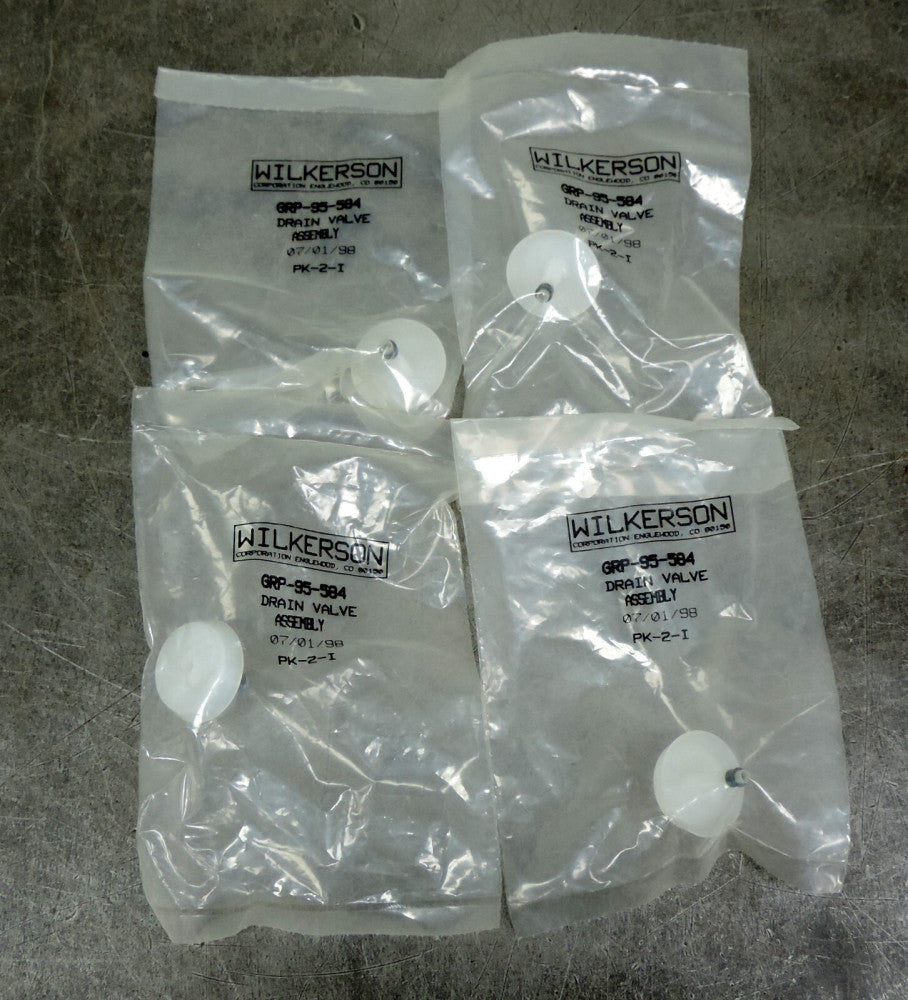 Wilkerson GRP-95-584 Drain Valve Assembly Kit Lot of Four (4)