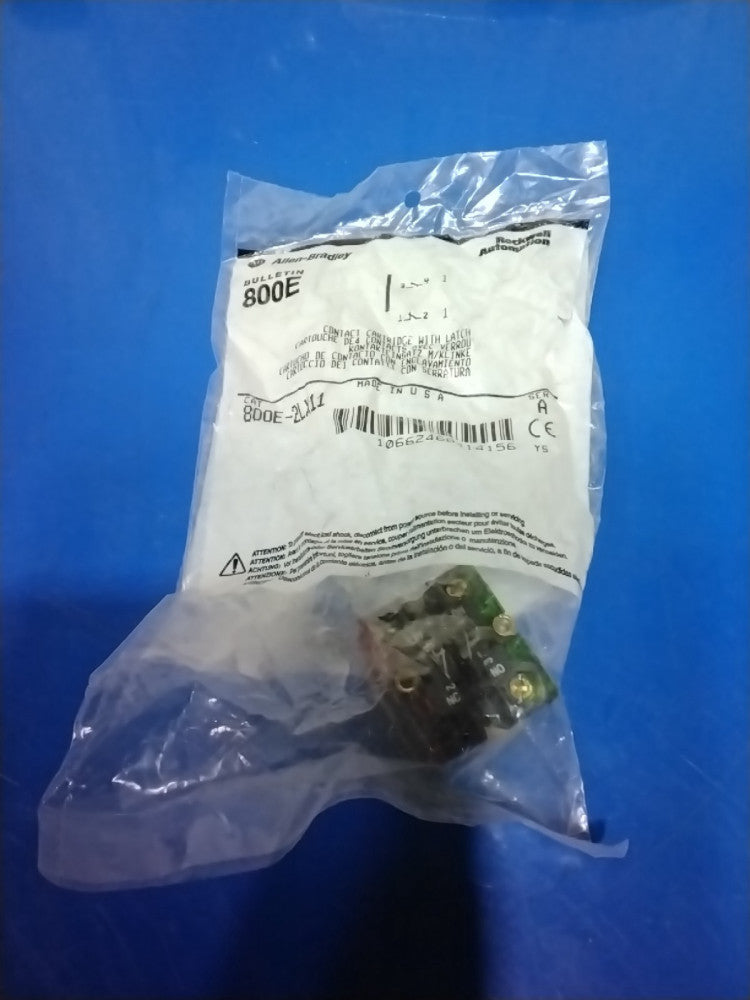 Allen Bradley 800E-2LX11 Ser. A Contact Cartridge with Latch