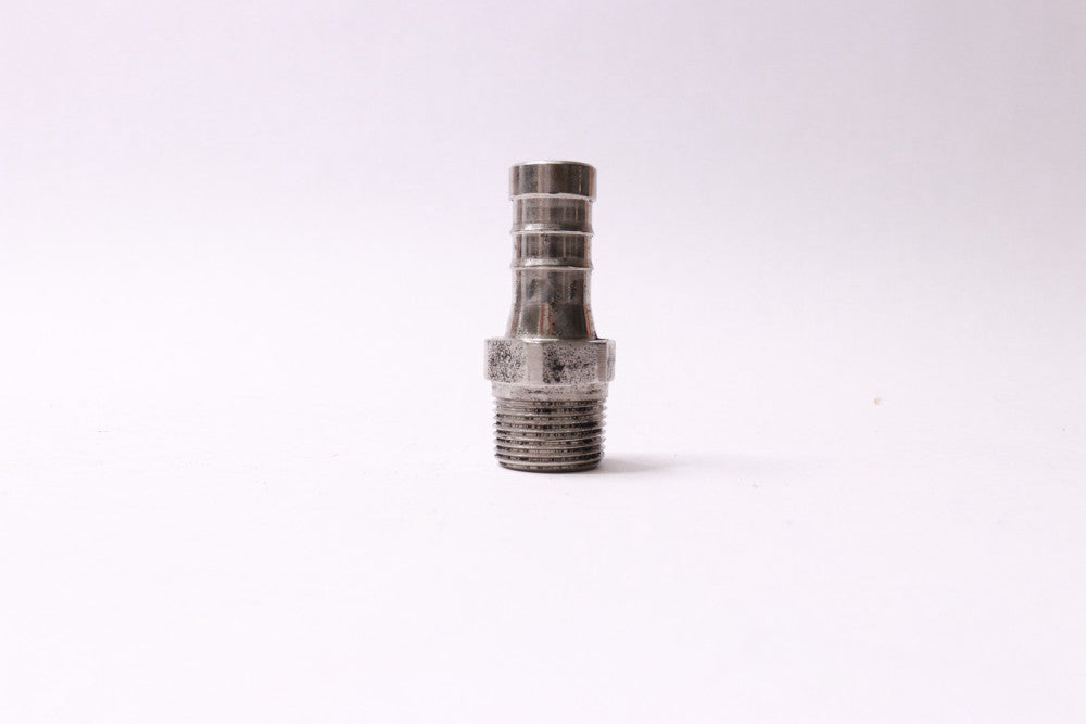 Barbed Hose Coupler Stainless Steel 3/4" MNPT x 3/4"