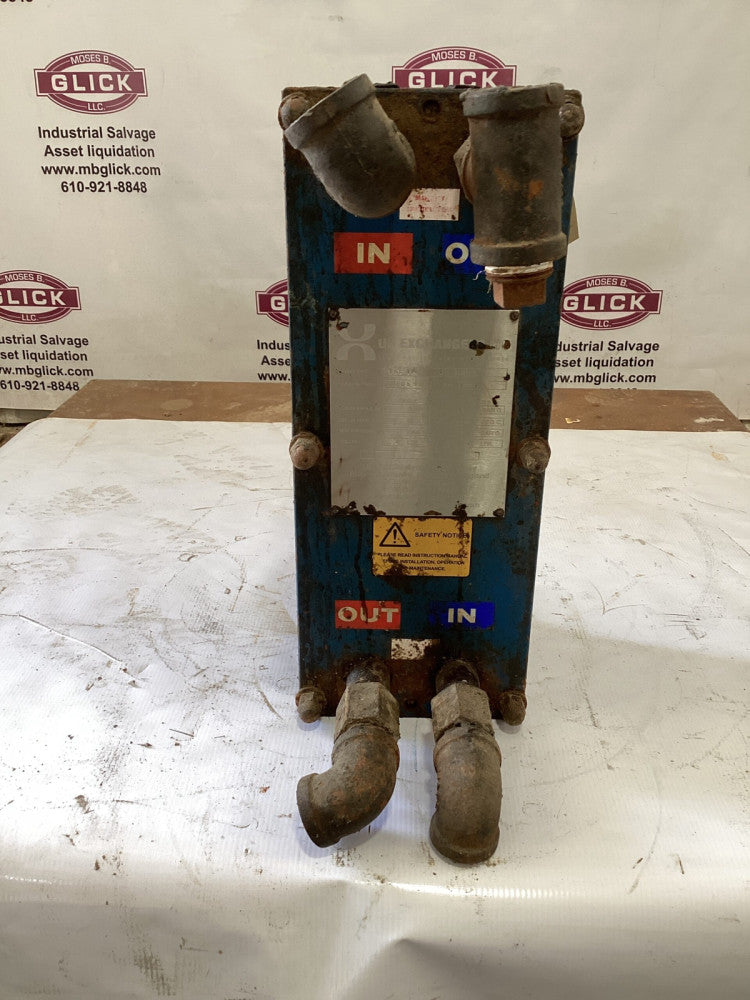 UK Exchanger UKE-1A 43 Plate & Frame Heat Exchanger 87PSI 212°F