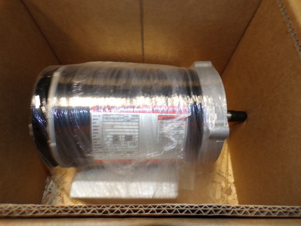 NEW BALDOR 1/2 HP .5 HP AC ELECTRIC PUMP MOTOR 208-230/460 VAC 3 PH 3450 RPM 56J