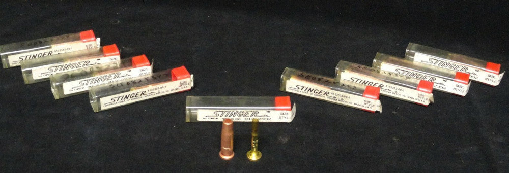 STINGER - WELDING TIPS - LOT OF 9 - SIZE 2 - STYLE 233 - NEW IN CONTAINERS
