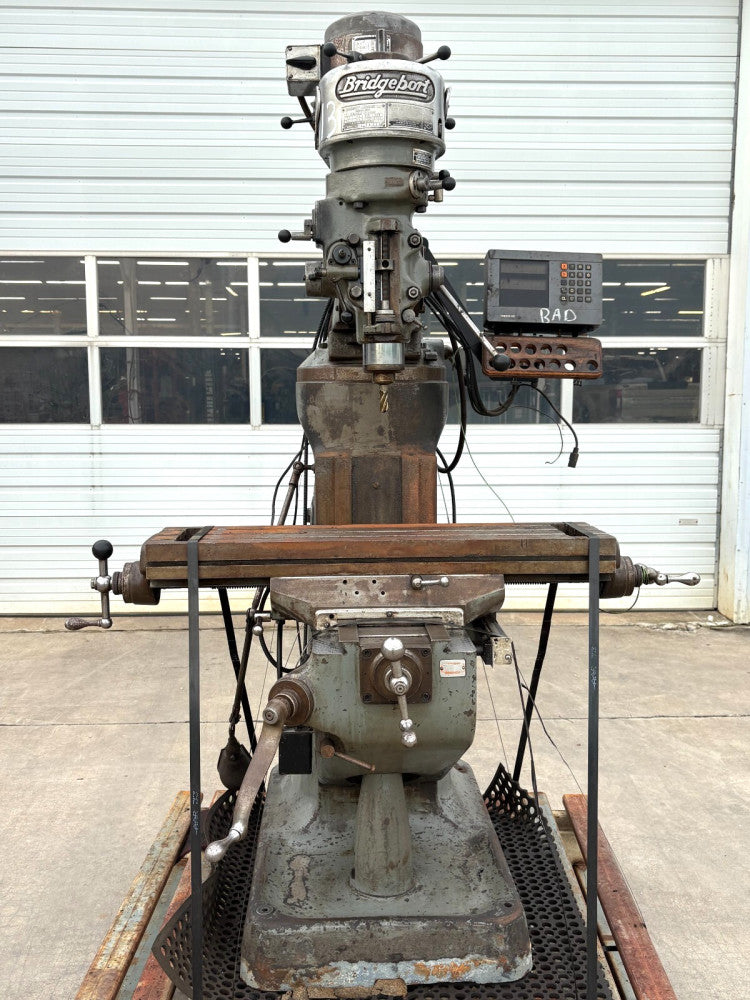 BRIDGEPORT VERTICAL MILLING MACHINE SERIES I 2 HP J104426 9" X 48" TABLE