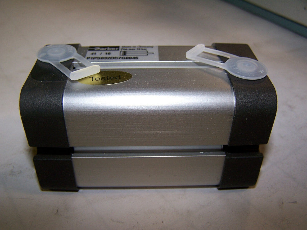 NEW PARKER PNEUMATIC COMPACT CYLINDER 10 BAR MAX 45mm STROKE P1PS032DS7G0045