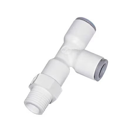 Parker 6503 62 22Wp2 Fractional Plastic Push-To-Connect Fitting, Polymer, White
