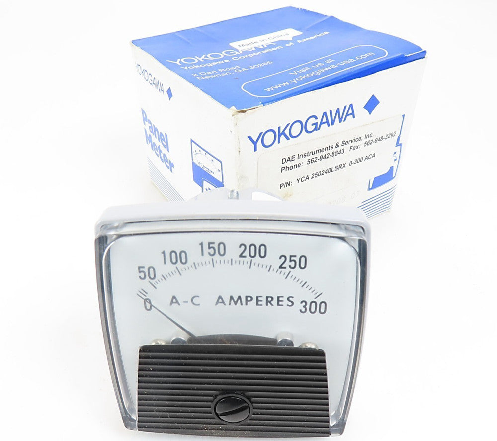 Yokogawa YCA 250240LSRX 0-300 ACA Panel Meter 0-300 A-C Ampers NEW IN BOX