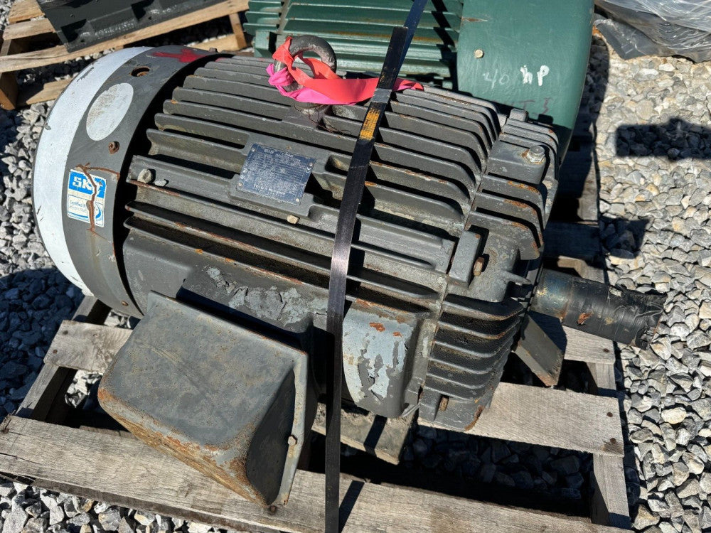 USED TECO WESTINGHOUSE 75HP 1770RPM ELECTRIC MOTOR 365T FRAME 230/460V. N0754
